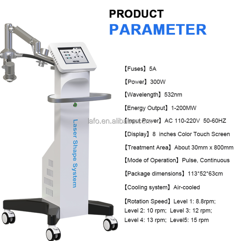 Newest design salon spa clinic use 532nm laser 6D laser non-invasive laser slimming equipment