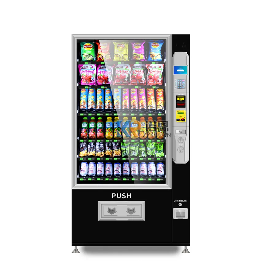 Distributeur automatique automatique de boissons de casse-croûte d'écran tactile de 24 heures pour des nourritures et des boissons