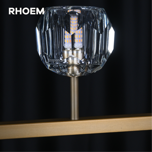 Lámpara Colgante RHOEM RH de 48 Pulgadas, Lineal, de <span class=keywords><strong>Cristal</strong></span> K9 y Latón Sólido, para Venta al Por Mayor - Product Image 4