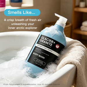 Gel Douche Corps OEM au Granit Glacé Nettoyant en Profondeur, Apaisant, Contrôle du Sébum, Parfum Longue Durée, Hydratation 24H, Protection de la Barrière Cutanée - Product Image 5