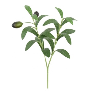 Tiges d'olivier artificielles, olives réalistes et artificielles pour arrangements floraux - Product Image 2
