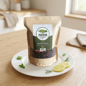 Grains de café Arabica d'Ouganda <span class=keywords><strong>SL28</strong></span>/<span class=keywords><strong>SL34</strong></span>, spécialité monoculture, saveur fruitée et florale, torréfaction légère à moyenne - Product Image 1