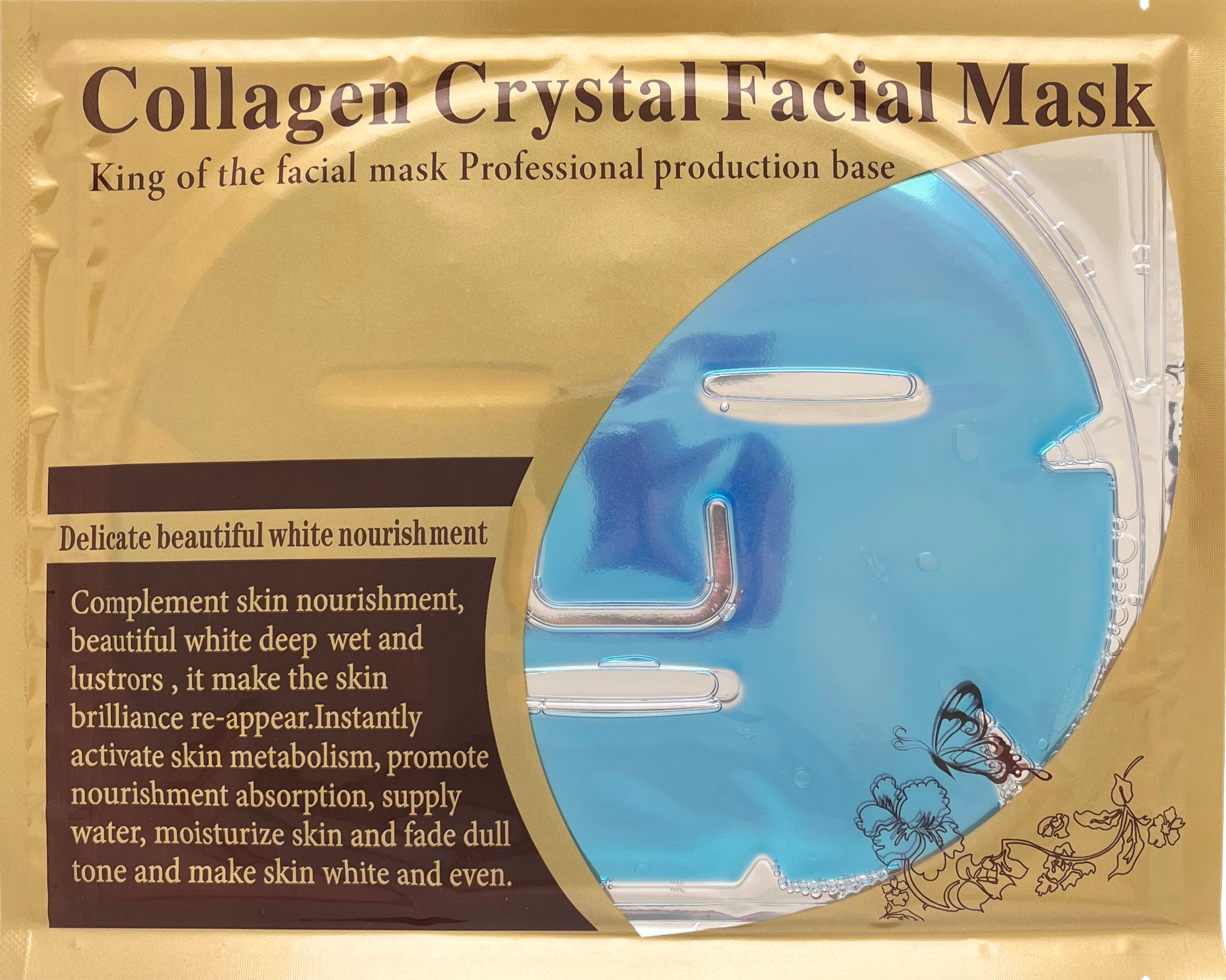 Blue Mask in Butterfly Bag
