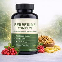 [Faible MOQ OEM] Capsules de complexe de berbérine 1200mg |   Soutien du métabolisme |   Complément alimentaire en marque blanche pour les vendeurs Amazon et TikTok