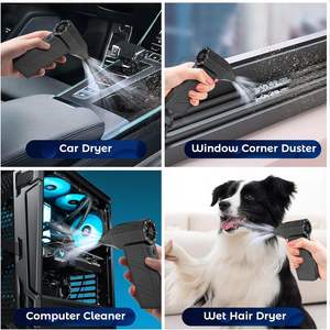 폭력적인 블로잉 터보 팬 전문 휴대용 송풍기 21700 2*4000mAh 배터리 52 m/s 풍속 및 ABS 쉘 과열 보호 - Product Image 3