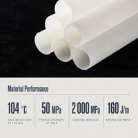 Tuyau PVDF haute pureté OD 20-400 mm |   SDR33 PN10 SDR21 PN16 |   Tube en fluoropolymère PVDF-E résistant aux produits chimiques