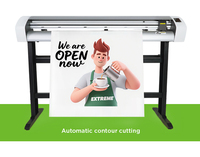 Pantalla táctil HD de 4,3 pulgadas de alta precisión Corte de contorno completamente automático Plotter de corte de 1200mm Plotter de corte con cámara