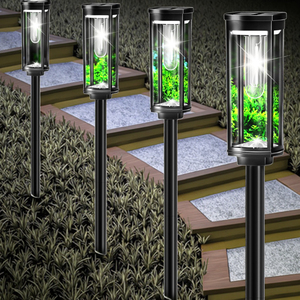 Luci Solari LED da Esterno Tsinye IP65 Impermeabili con Corpo in Cristallo, Luce Bianca Calda 2700K, CRI 85, Angolo di <span class=keywords><strong>Illuminazione</strong></span> 360° per Vialetti e Giardini - Product Image 6