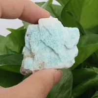 Piedra Natural de cristal amazonita para decoración, piedra Original rugosa de alta calidad