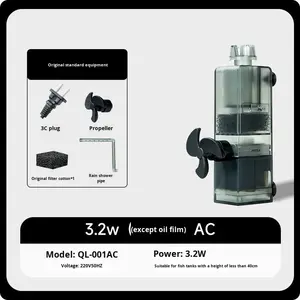 Écumeur de surface d'aquarium électrique - Éliminateur silencieux de film protéique, mini roue à eau flottante pour l'oxygénation et la filtration - Product Image 6