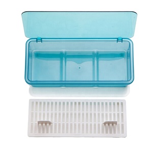 Pratico Contenitore per Posate con Drenaggio e Protezione dalla Polvere, Scatola per Bacchette in Plastica per <span class=keywords><strong>Cucina</strong></span> - Product Image 1