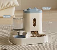 Distributeur automatique intelligent de nourriture et d'eau pour animaux de compagnie PetFit, grand volume, détachable, pour chien et chat, double distributeur automatique pour animaux de compagnie