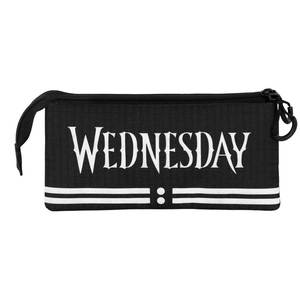 Estuche para lápices triple Karactermania Wednesday Cute, gris - Product Image 3