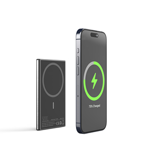 Magsaferred Power Bank en aluminium 5000mAh Super Thin Mag Wireless Magnetic Power Bank pour <span class=keywords><strong>iPhone</strong></span> 17 <span class=keywords><strong>Pro</strong></span> Max Battery Pack Charger - Product Image 4