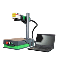 Máquina de Marcado y Grabado Láser de Fibra Portátil Pequeña de 20W 30W 50W 60W al Precio Más Bajo para Metal, Acero Inoxidable y Aluminio