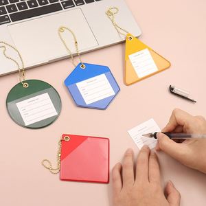 YY PU Leather Luggage <b>Tag</b> Suitcase Address Label <b>Tag</b> Travel Luggage <b>Tag</b> Luggage Labels with Name <b>ID</b> Card Travel Accessories - Product Image 3