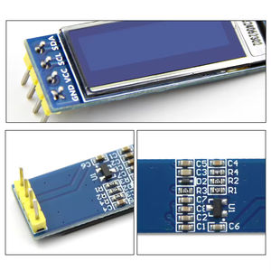 0.91 Inch Oled Display Ssd1306 Driver 128*32 Resolutie Iic Interface Oled Module Met Witte Kleur Blauwe Kleur - Product Image 4