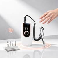 Machine à ongles portable en acier inoxydable, forme stylo, perceuse à ongles portable 35000 tr/min, outil électrique professionnel