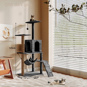 Árvore para Gatos UniLink Grande Luxuosa Clássica em Madeira com Sisal Ecológico, 5 Níveis, 60cm, Ninho para Gatos, Estrutura Especial para Escalada de Gatos - Product Image 4