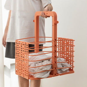 hot sale wholesale plastic portable plastic laundry basket collapsible laundry basket other storage baskets