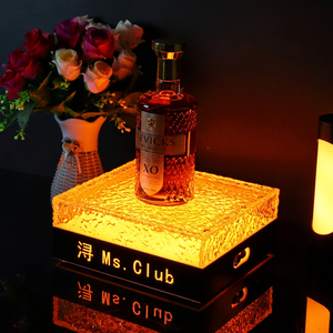 Suministros luminosos personalizados para fiestas, vaso de chupito LED, bandeja para servir, soporte iluminado, glorificadores de botellas VIP - Product Image 1