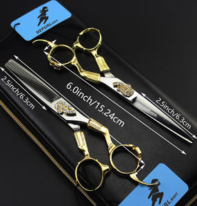 <span class=keywords><strong>Ciseaux</strong></span> de coiffure professionnels de 6,0 pouces, qualité supérieure, <span class=keywords><strong>ciseaux</strong></span> de coiffure droits, vente chaude, faciles à couper - Product Image 2