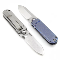 Alliage de titane Mini EDC couteau à lame pliante Portable Wilderness Camping acier inoxydable pliable dureté S35VN OEM