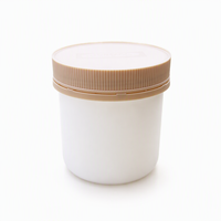 Bocaux en plastique de tablette de calcium de bouteille de HDPE de qualité alimentaire qui respecte l'environnement bocal transparent de cylindre d'ANIMAL FAMILIER pour la médecine cannette blanche