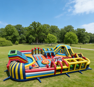 Gigante bambini adulti castello di salto gonfiabile attrezzature per parchi giochi al coperto all'aperto per bambini parco a tema gonfiabile di divertimento - Product Image 1