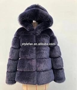 Cappotto alla Moda 2019 con Cappuccio in Pelliccia Sintetica, Abbigliamento <span class=keywords><strong>Invernale</strong></span> da <span class=keywords><strong>Donna</strong></span>, Gilet e Giacca in Finta Pelliccia di Volpe da <span class=keywords><strong>Donna</strong></span> XXXL - Product Image 5