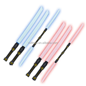 <span class=keywords><strong>Sabre</strong></span> <span class=keywords><strong>laser</strong></span> sonore pour enfants 2 en 1 jouets lumineux épées clignotantes à led ou <span class=keywords><strong>sabre</strong></span> à double lame - Product Image 1