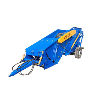 Recogedor de piedras montado en tractor, azul, máquina agrícola para limpieza de terrenos agrícolas. - Product Image 4