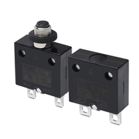 Disjoncteurs à bouton-poussoir à réinitialisation manuelle 125/250V AC 32V DC, interrupteur de protection contre les surcharges, disjoncteurs thermiques avec borne PC
