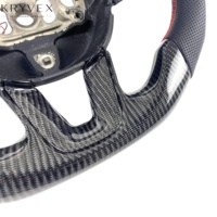 Volant personnalisé en cuir et fibre de carbone de style Challenge Sport pour Dodge Charger SRT, couleur personnalisée