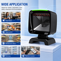Escáner de Códigos de Barras 2D de Escritorio, Sensor CMOS 1280x800 Píxeles, Ángulo Ajustable, Escáner de Códigos de Barras 1D 2D QR