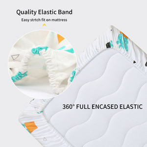 新しい綿100% の柔らかいベビーベッドシーツ快適な新生児ベビーベッドシーツ - Product Image 3