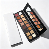 Fard à paupières de qualité supérieure avec logo personnalisé, haute pigmentation, maquillage glamour, 22 mm carré, 16 couleurs, mat, scintillant, pailleté