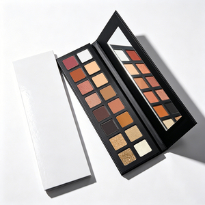 Fard à paupières de qualité supérieure avec logo personnalisé, haute pigmentation, maquillage glamour, 22 mm carré, 16 couleurs, mat, scintillant, pailleté - Product Image 5