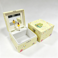 Caja Musical de Papel con Manivela, Forma Cuadrada, Ecológica, de Lujo, con Logotipo Personalizado Yiyu, Espejo, Sonido de 60 Segundos