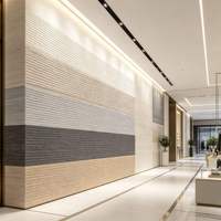 Revêtement mural contemporain en pierre linéaire DBS Oman, ultra-fin, léger, résistant au feu, flexible, écologique, 2-3 mm, pour hôtel