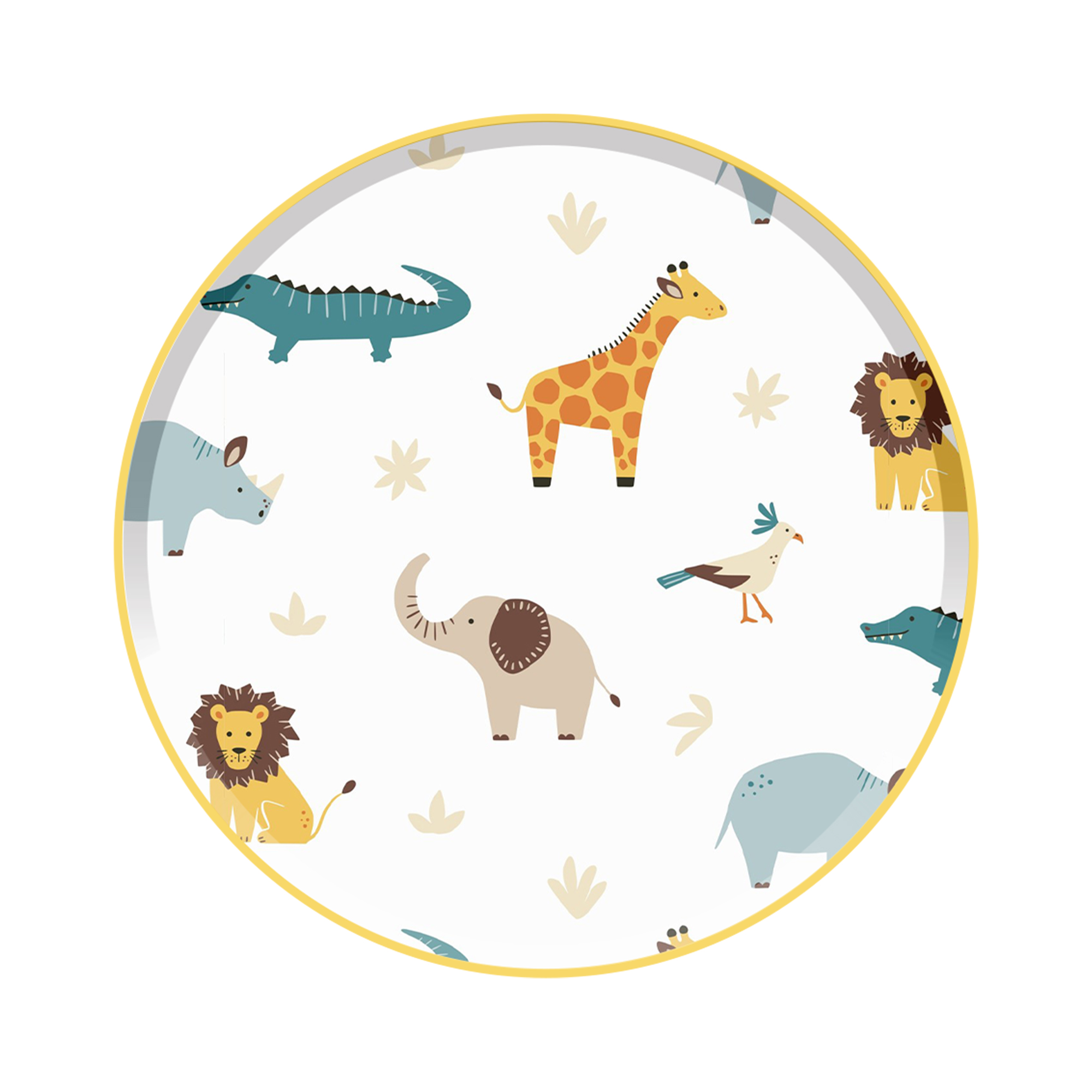 Plato de papel de 9 pulgadas*8 unidades/bolsa