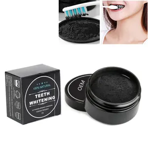 Hot Sale Smile Tooth Powder Activated Coconut Peppermint Charcoal Whitening Powder