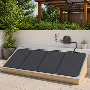 Kit de Panel Solar Flexible de 800W con <span class=keywords><strong>Microinversor</strong></span>, <span class=keywords><strong>4</strong></span> <span class=keywords><strong>Paneles</strong></span> <span class=keywords><strong>Solares</strong></span> de 200W <span class=keywords><strong>para</strong></span> Balcón, RV, Techo - Product Image 3