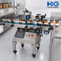 Machine d'étiquetage automatique de table pour bouteilles rondes, à vente directe, pour bocaux de boissons et produits chimiques quotidiens