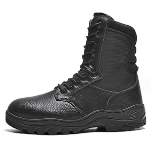 TSB1017 Chaussures de travail pour hommes en cuir véritable, neuves, livraison rapide, chaussures de sécurité confortables avec embout en acier - Product Image 1