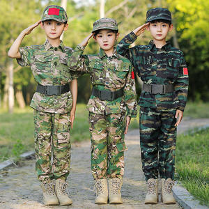 Kostum kamuflase anak-anak dan dewasa, kostum Cosplay karir, seragam kamuflase hijau, kostum anak-anak dan dewasa - Product Image 4