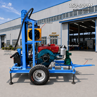 Petite Foreuse de Puits d’Eau Portable 200m Diesel Couple 1000N.m Machine de Forage de Puits d’Eau pour Irrigation Agricole