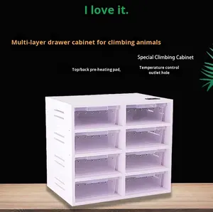 Armoire d'escalade Boîte d'élevage de reptiles Ensemble d'habitat de boîtier de jouet en PVC pour l'élevage de reptiles et d'amphibiens - Product Image 5