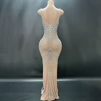 Novance Y4479-B dernières femmes mode vêtements 2024 strass luxe sans manches Sexy robe Vestidos élégant pour la fête