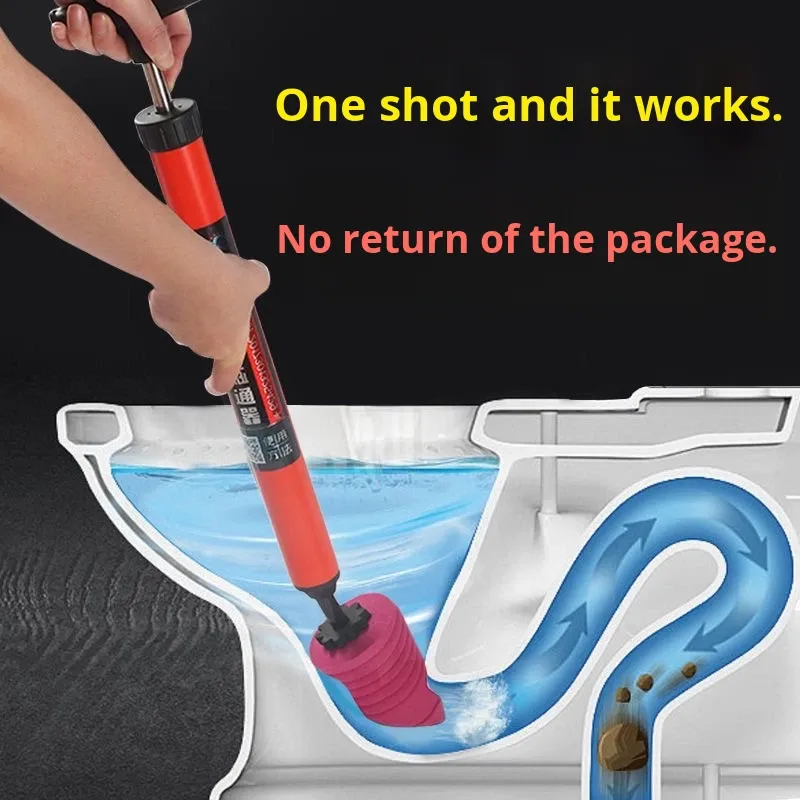 Rubber Toilet Plunger Portable Bathroom Magical Tool for Household Cleaning · image 2